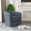 Avelino Swivel Chair - Earth Blue