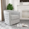 Avelino Swivel Chair - Light Gray