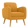 Kremmling Mid-Century Modern Armchair - Natural Legs - Mustard Yellow
