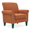 Kiara Traditional Armchair - Orange Tweed