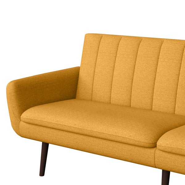 Feigin Mid-Century Modern Channel-Tufted Sleeper Sofa