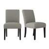 O'Kane Parsons-Style Dining Chairs (Set of 2) - Dove Gray Linen