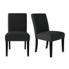 O'Kane Parsons-Style Dining Chairs (Set of 2) - Charcoal Gray Linen
