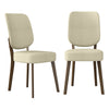 Dellers Mid-Century Modern Upholstered Dining Chairs (Set of 2) - Oatmeal Linen