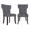 Bontrager Traditional Notched-Back Armless Chairs (Set of 2)