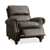 Cortez Push Back Recliner - Gray Faux Leather