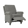 Chester Hill Transitional Rolled Arm Pushback Recliner - Warm Gray Chenille