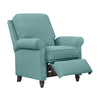 Chester Hill Transitional Rolled Arm Pushback Recliner - Sky Blue Linen