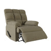 Cheraw Biscuit-Tufted Wall Hugger Recliner - Sage Green Microfiber
