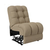 Gresham Modular Wall Hugger Armless Recliner Chair - Barley Velour