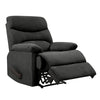 Ouray Baseball-Stitch Wall Hugger Recliner - Gray Microfiber