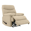 Ouray Baseball-Stitch Wall Hugger Recliner - Khaki Microfiber