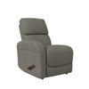 Knob Hill Bustle-Back Left-Arm Wall Hugger Recliner - Warm Gray Chenille