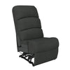 Kappel Wall Hugger Stitched-Back Armless Recliner - Dark Gray Velour