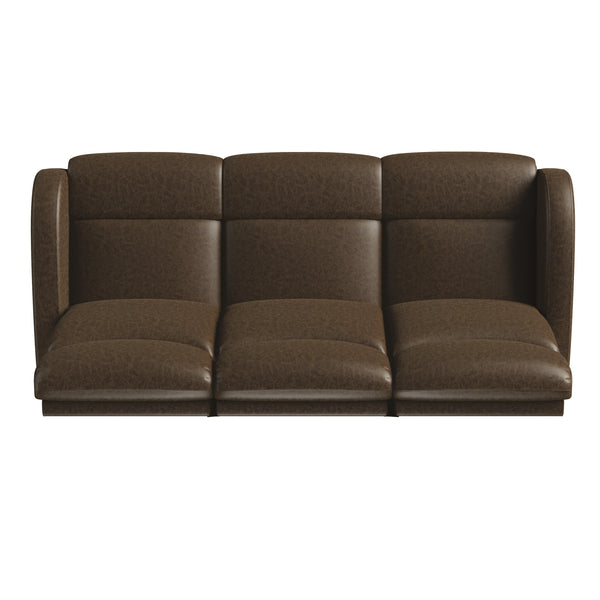 Noveron 3-Seat Modular Wall Hugger Recliner Sofa