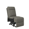 Menken Stitch-Tufted Armless Wall Hugger Recliner - Warm Gray Chenille