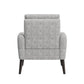 Allyson Mid-Century Modern Small Space Accent Armchair