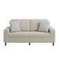 Copeland Upholstered Small Space Sofa with 2 Accent Pillows