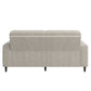 Copeland Upholstered Small Space Sofa with 2 Accent Pillows