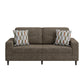 Copeland Upholstered Small Space Sofa with 2 Accent Pillows