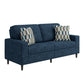 Copeland Upholstered Small Space Sofa with 2 Accent Pillows