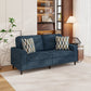 Copeland Upholstered Small Space Sofa with 2 Accent Pillows