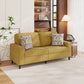 Copeland Upholstered Small Space Sofa with 2 Accent Pillows