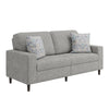 Copeland Upholstered Small Space Sofa with 2 Accent Pillows