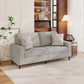 Copeland Upholstered Small Space Sofa with 2 Accent Pillows