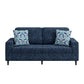 Copeland Upholstered Small Space Sofa with 2 Accent Pillows