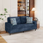 Copeland Upholstered Small Space Sofa with 2 Accent Pillows