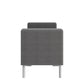 Square Arm Tufted Top Storage Bench Ottoman with Pewter Nailhead Trim in Plush Velvet