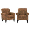 Kiara Traditional Rolled Arm Upholstered Armchair (Set of 2)