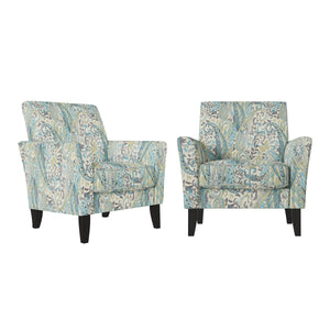 Arya Transitional Flared Arm Armchairs (Set of 2)