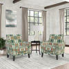 Arya Transitional Flared Arm Armchairs (Set of 2)