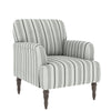 Schauer Transitional Upholstered Armchair - Linen Black Stripe