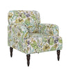 Schauer Transitional Upholstered Armchair - Cream Botanical Velvet