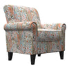 Mosher Traditional Rolled Armchair - Multi Mango Paisley