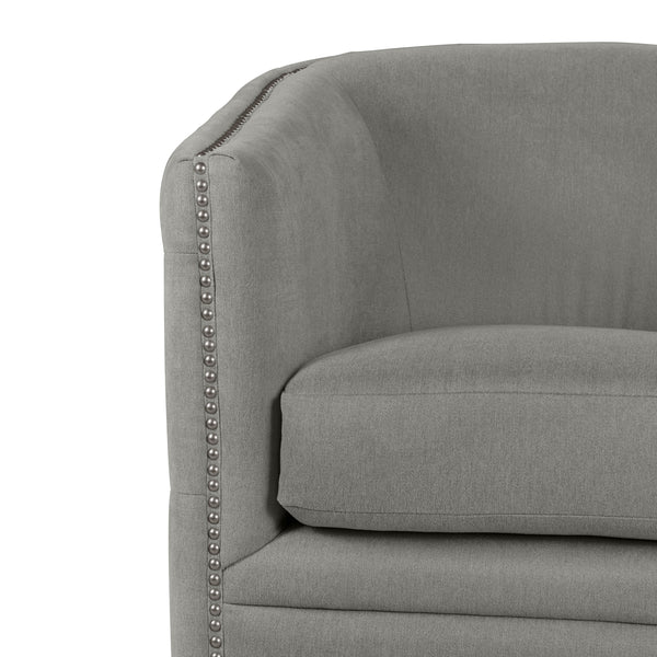 Tolkin Button-Tufted Swivel Club Chair