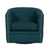 Tolkin Button-Tufted Swivel Club Chair