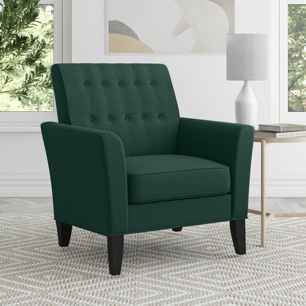 Barger Button-Tufted Modern Armchair
