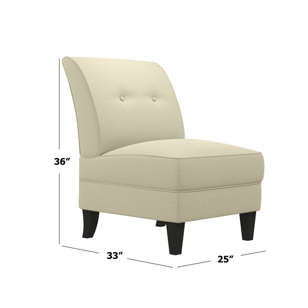 Granada Button-Tufted Slipper Chair