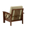 Loreen Updated Traditional Armchair with Exposed Wood Frame