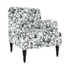 Schauer Transitional Upholstered Armchair - Black Lily Linen