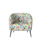 Schroeder Button-Tufted Upholstered Barrel Chair