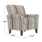 Mosher Traditional Rolled Armchair