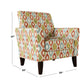 Arya Transitional Flared Arm Armchair