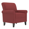 Mosher Traditional Rolled Armchair - Cranberry Herringbone
