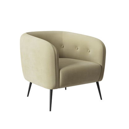 Schroeder Button-Tufted Upholstered Barrel Chair