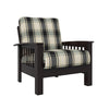 Humes Hill Mission-Style Armchairs with Exposed Wood Frames (Set of 2)